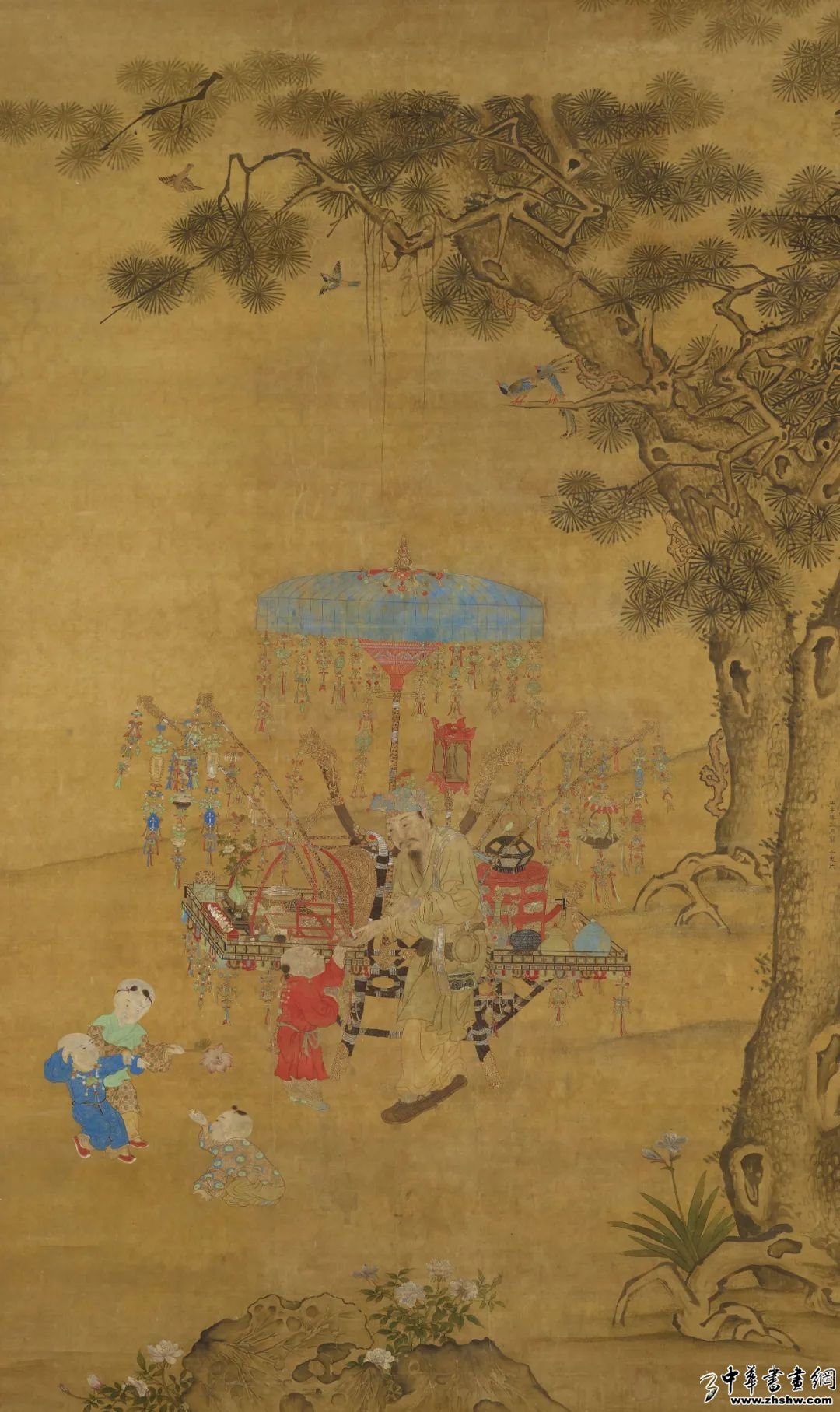 明 崔子忠(传) 货郎图 大英博物馆藏